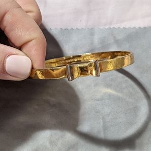 Kate Spade gold bow bangle